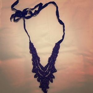 Vera Wang Purple bib necklace